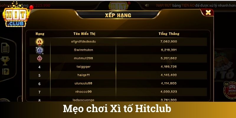 Meo choi Xi to Hitclub Mẹo chơi Xì tố Hitclub